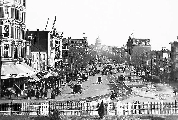 USA Washington DC Pennsylvania Avenue early 1900s