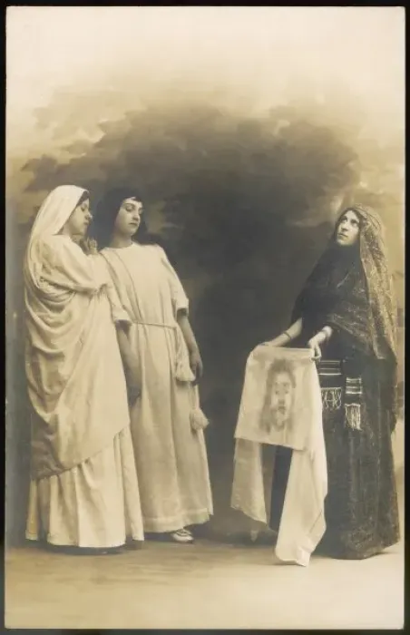 Framed Print : Print of Veronica with the Veil Framed Print : Print of Veronica with the Veil