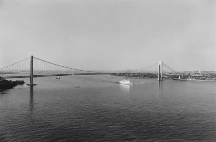 Framed Print : Verrazano-Narrows Bridge Print, New York City