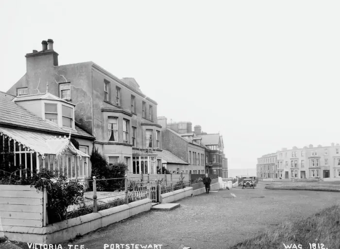 Framed Print : Early 20th Century Print of Victoria Terrace, Portstewart Framed Print : Early 20th Century Print of Victoria Terrace, Portstewart