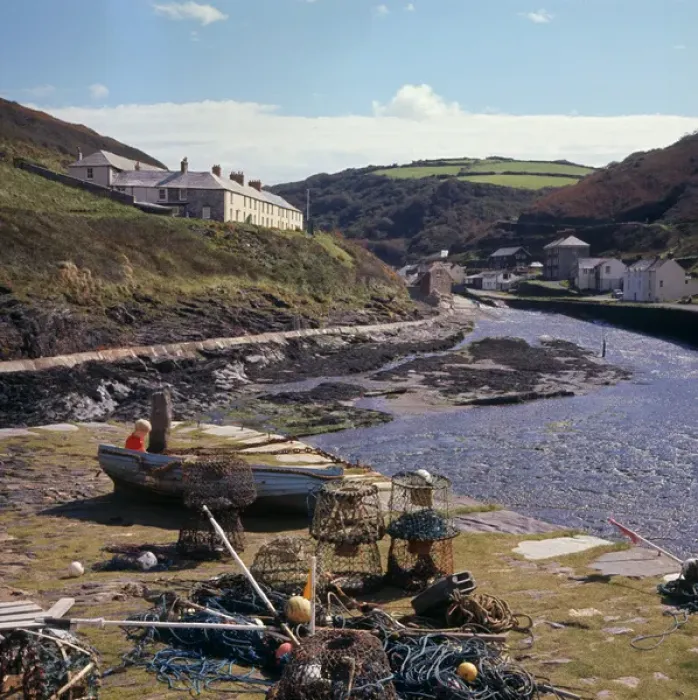 Framed Print : View of Boscastle, Cornwall Print circa 1970s Framed Print : View of Boscastle, Cornwall Print circa 1970s