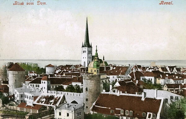 View of the Church of St Olaf - Tallinn, Estonia (Reval)
