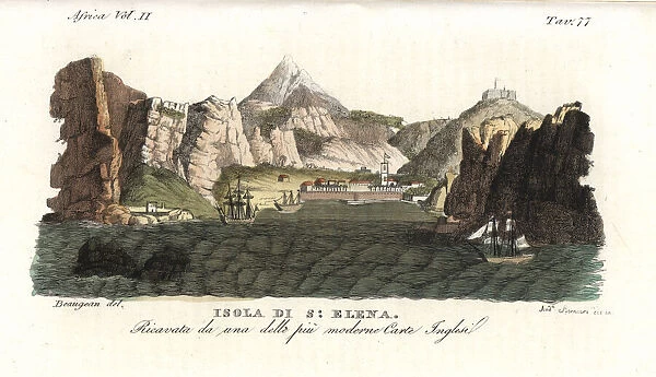 View of the Island of Saint Helena, early 19th century