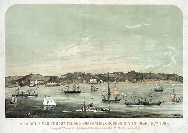 View of the marine hospital and quarantine grounds, Staten I