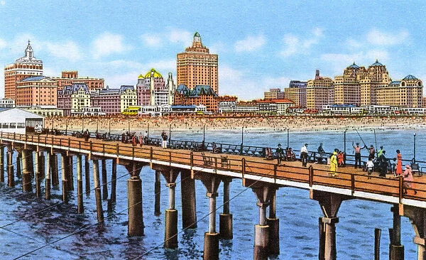 View from the Million Dollar Pier, Atlantic City, New Jersey