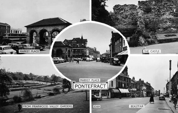 Five views of Pontefract, Yorkshire