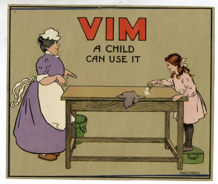 Framed Print : Vim Advertising Insert Print circa 1900 Framed Print : Vim Advertising Insert Print circa 1900