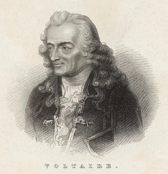VOLTAIRE. FRANCOIS-MARIE AROUET the French writer and philosopher