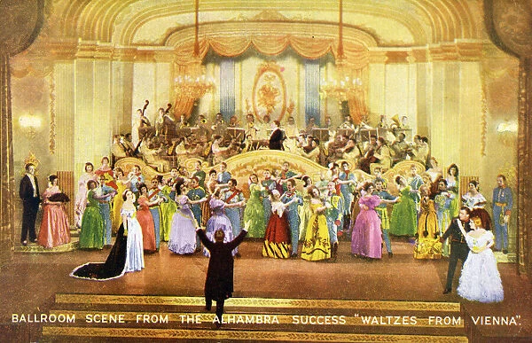 Waltzes from Vienna at the Alhambra, London, ballroom scene