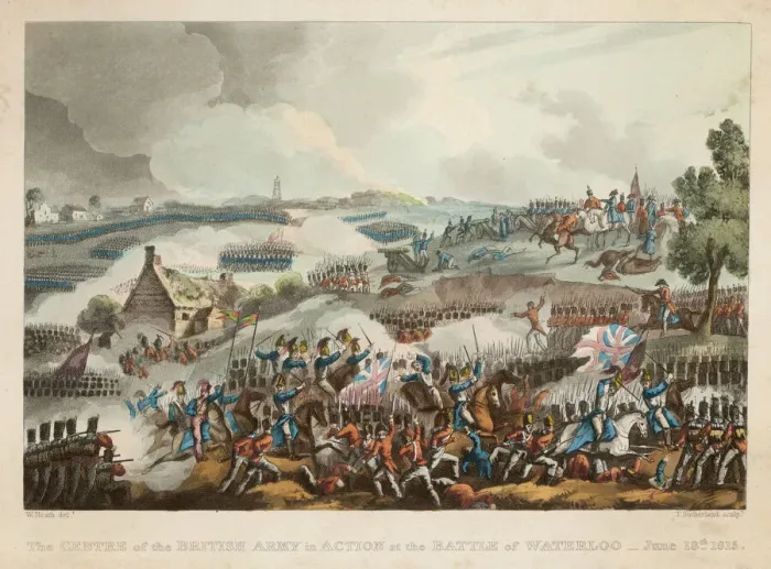 Framed Print : Waterloo Battle 1815 Print - The Battle in Full Flood Framed Print : Waterloo Battle 1815 Print - The Battle in Full Flood