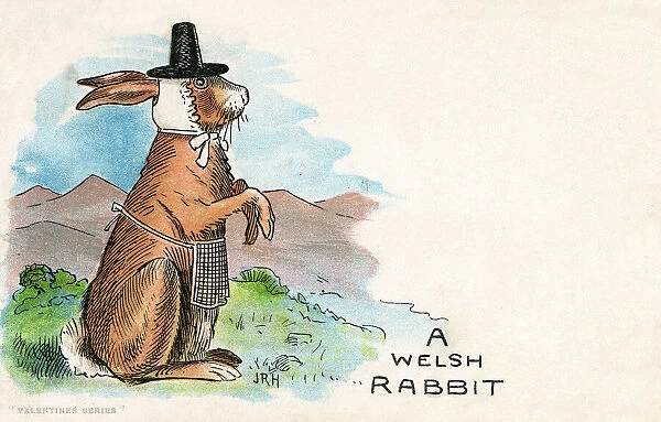 A Welsh Rabbit (Rarebit?) complete with traditional costume