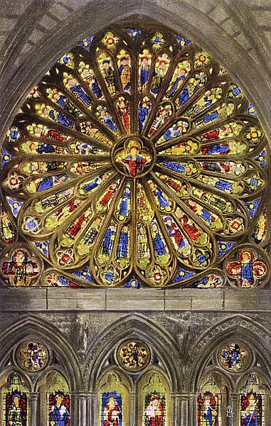 Westminster Abbey, London - The Rose Window, South Transcept