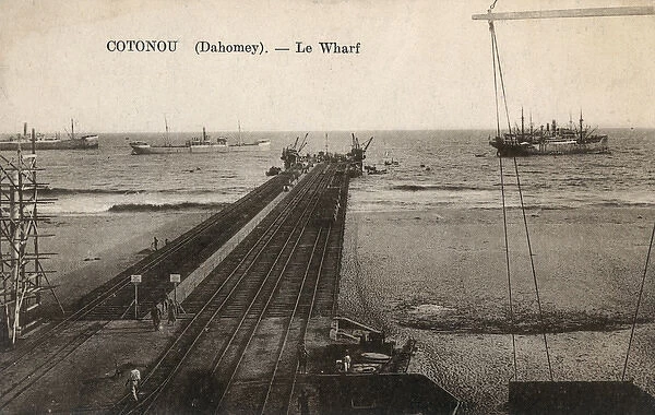Wharf at Cotonou, French Dahomey, West Africa