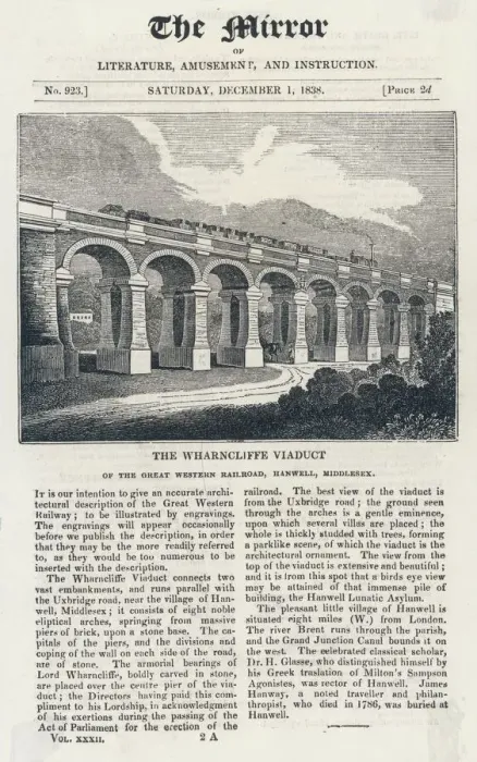 Framed Print : Wharncliffe Viaduct Print, Hanwell, Middlesex Framed Print : Wharncliffe Viaduct Print, Hanwell, Middlesex