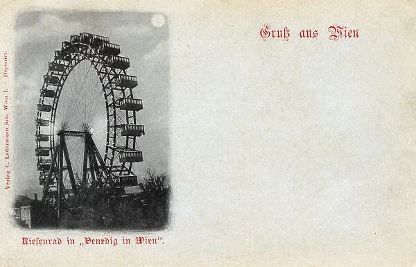 The Wiener Riesenrad - Big Wheel in Vienna, Austria