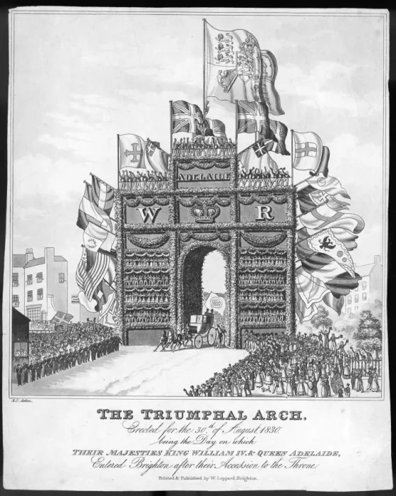 Framed Print : Print of King William IV's Brighton Procession Framed Print : Print of King William IV's Brighton Procession