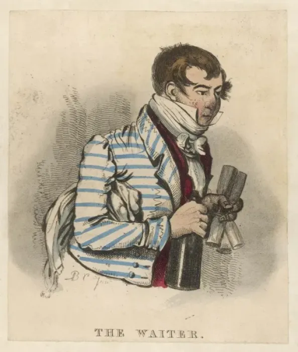 Framed Print : Wine Waiter Print Framed Print : Wine Waiter Print