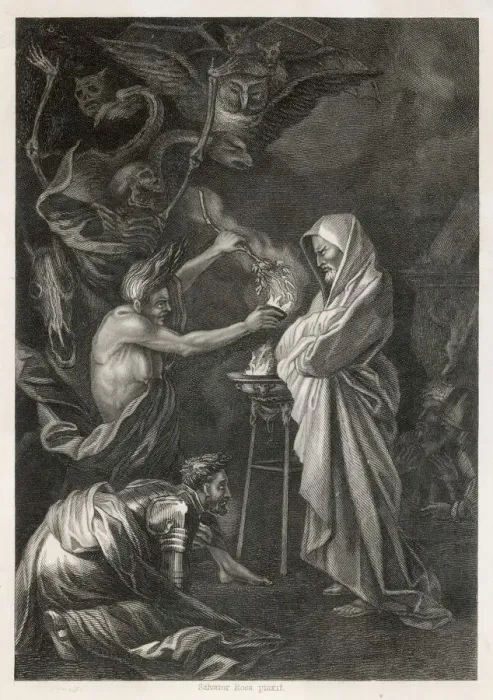 Framed Print : The Witch of Endor (Rosa) Print