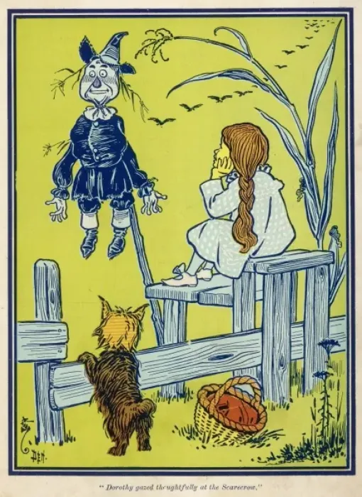 Framed Print : Scarecrow in a Field Print