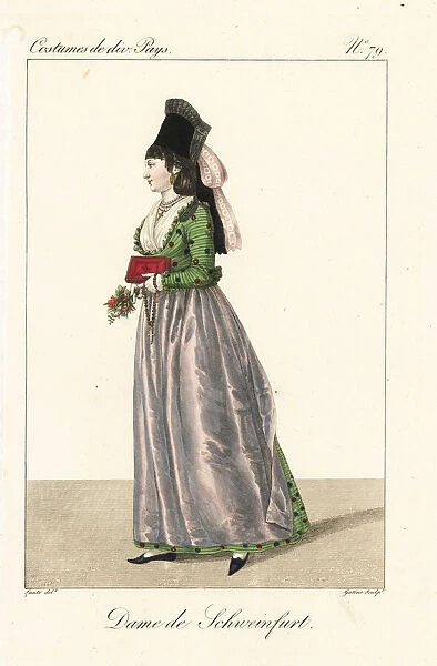 Woman of Schweinfurt, Bavaria, Germany, 19th century