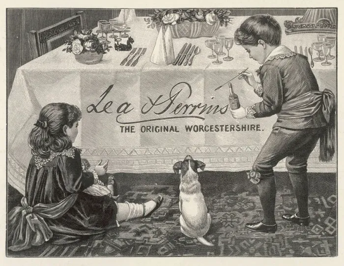 Framed Print : Worcestershire Sauce Print Ad