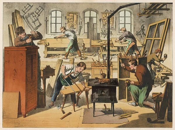 Workshop of a carpenter and joiner