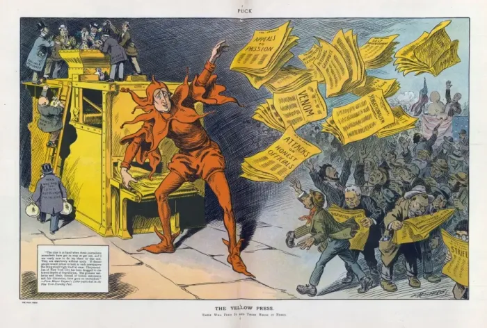 Framed Print : The Yellow Press Print, 1910