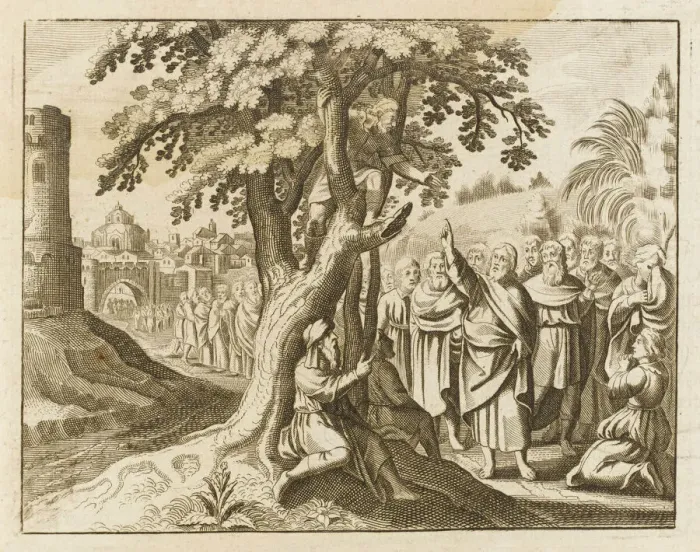 Framed Print : The Calling and Conversion of Zacchaeus Print Framed Print : The Calling and Conversion of Zacchaeus Print