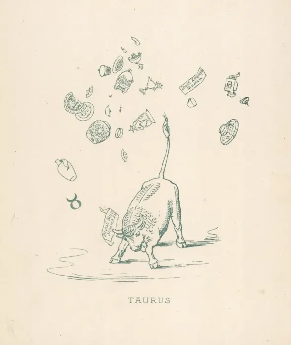 Framed Print : Zodiac Print: Taurus in a Museum Setting Framed Print : Zodiac Print: Taurus in a Museum Setting