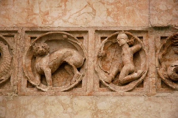 Zoophorus. Detail. Baptistery of Parma