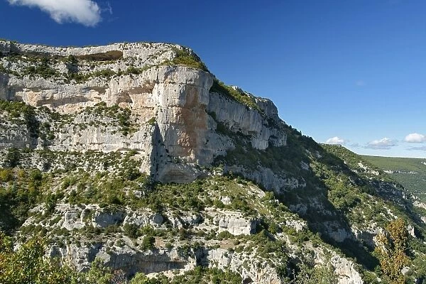 Mediterranean landscape. Nesque gorges - Vaucluse - Provence - France