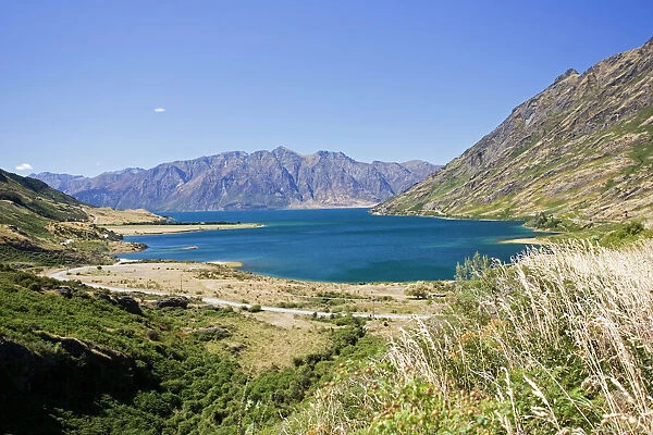 New Zealand - Lake Wanaka formed by glacial action 10000 years ago. Wanaka - South Island