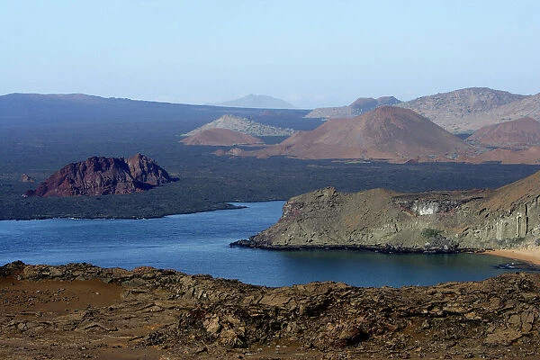 View across the Galapagos Islands from Bartolome Island