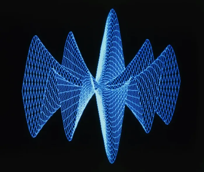 Framed Print : 3D Print of Complex Math Function Graph Framed Print : 3D Print of Complex Math Function Graph