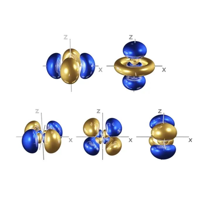Framed Print : Computer model of 4d electron orbitals print Framed Print : Computer model of 4d electron orbitals print