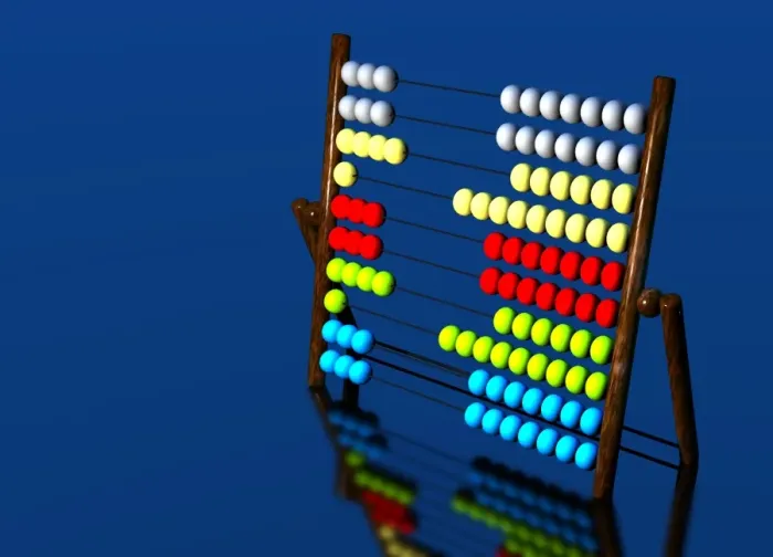 Framed Print : Abacus Print, a computer-generated artwork of an abacus