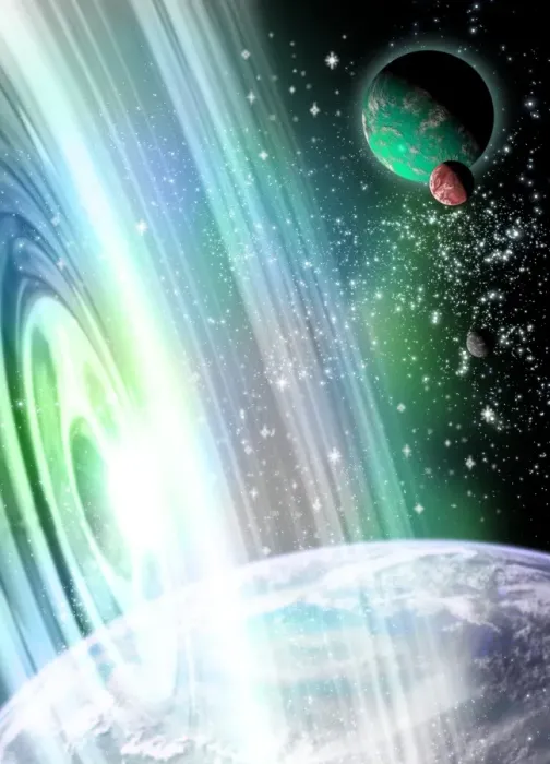 Framed Print : Alien Planets and Space Warp Print Framed Print : Alien Planets and Space Warp Print