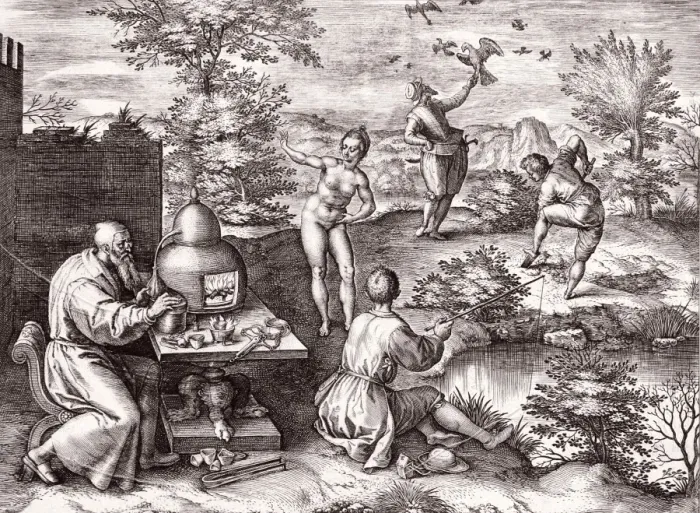 Framed Print : Allegory of the Elements Print, 1601 Framed Print : Allegory of the Elements Print, 1601