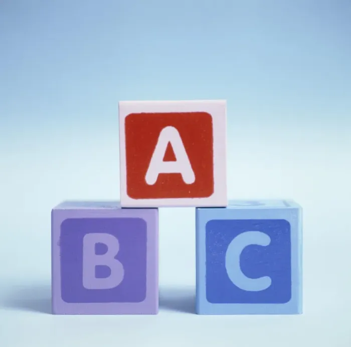 Framed Print : Alphabet Blocks Print Framed Print : Alphabet Blocks Print