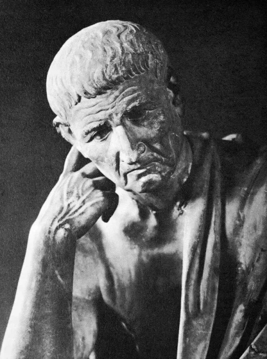 Framed Print : Print of Aristotle in the Spada Gallery, Rome Framed Print : Print of Aristotle in the Spada Gallery, Rome