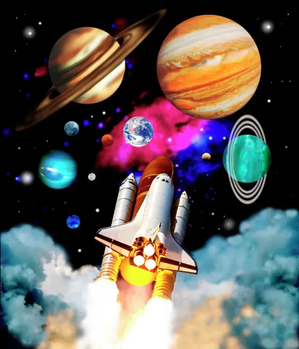 Framed Print : Space Shuttle Exploration Print Framed Print : Space Shuttle Exploration Print