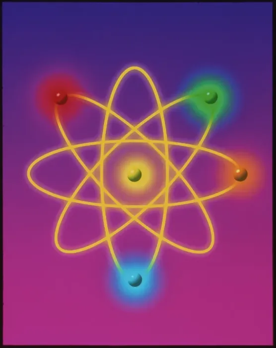 Framed Print : Beryllium Atom Print: A computer graphic of a single Beryllium atom Framed Print : Beryllium Atom Print: A computer graphic of a single Beryllium atom
