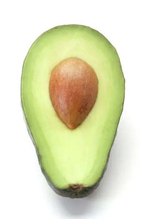 Framed Print : Avocado Half with Central Stone Print Framed Print : Avocado Half with Central Stone Print