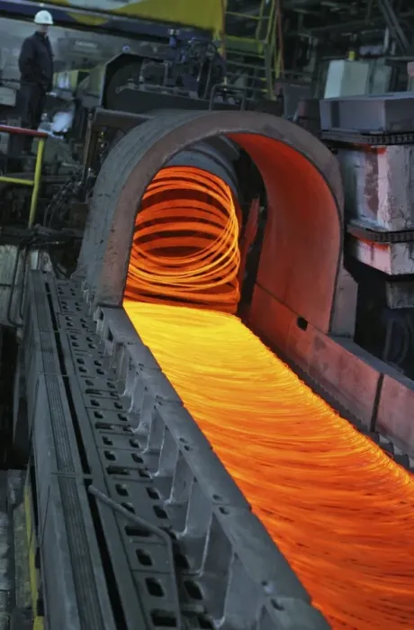 Framed Print : Bar-rolling mill processing molten metal Print Framed Print : Bar-rolling mill processing molten metal Print