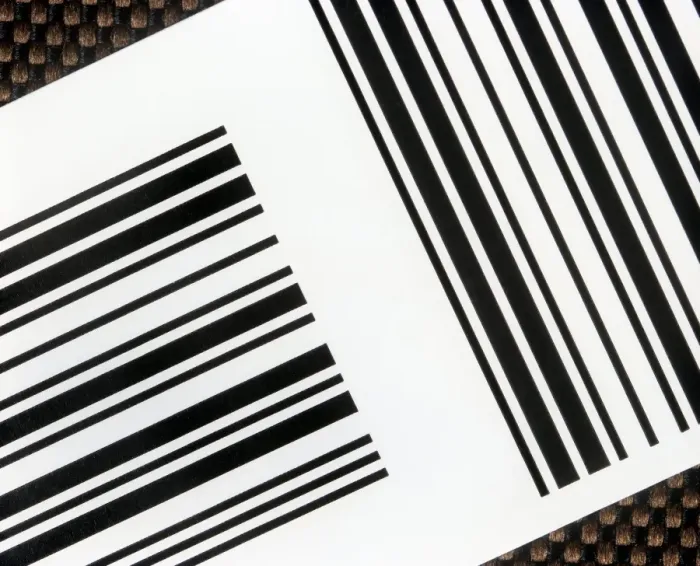 Framed Print : Barcode Print: A digital image of a barcode label Framed Print : Barcode Print: A digital image of a barcode label
