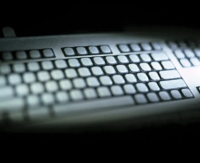 Framed Print : Blank Keyboard Print Framed Print : Blank Keyboard Print