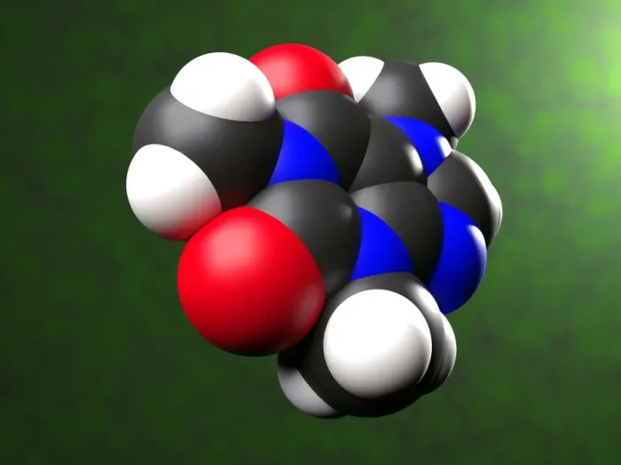 Framed Print : Caffeine Molecule Print Framed Print : Caffeine Molecule Print