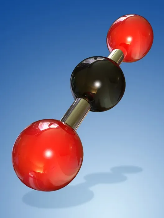 Framed Print : Carbon Dioxide Molecule Print