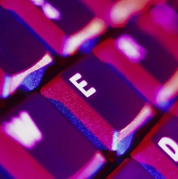 Close-up of part of a computer keyboard