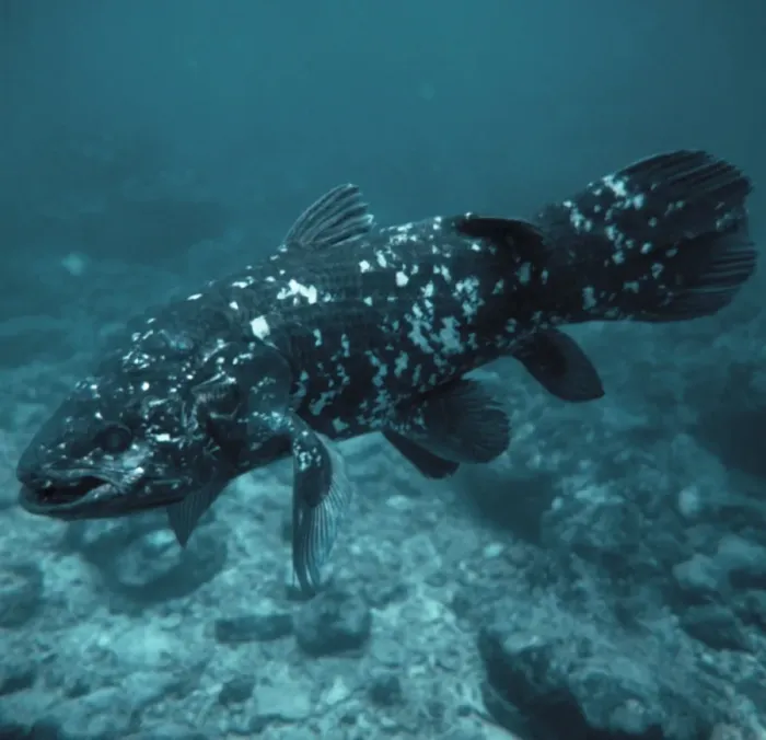 Framed Print : Coelacanth fish Print Framed Print : Coelacanth fish Print